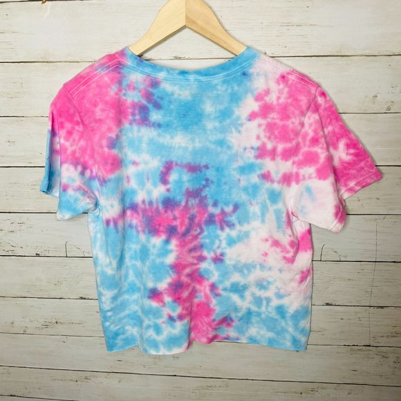Nickelodeon Tie Dye Crop Top Tee Medium NWOT - Picture 2 of 6